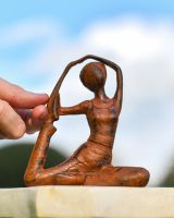 Scale of Metal Garden Yoga Ornament
