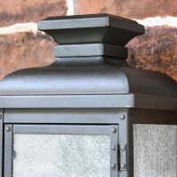 Traditional Design on the "York" Aged Copper Wall Lantern