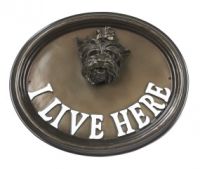 House Sign - Yorkshire Terrier - I Live Here