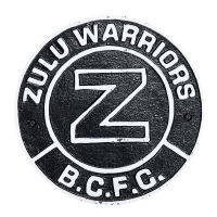 "Zulu Warriors" Birmingham City FC Cast Iron Sign Finished in Black & White