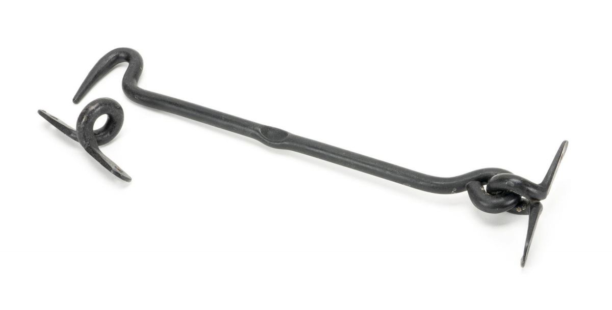 10" External Beeswax Forged Cabin Hook & Stay