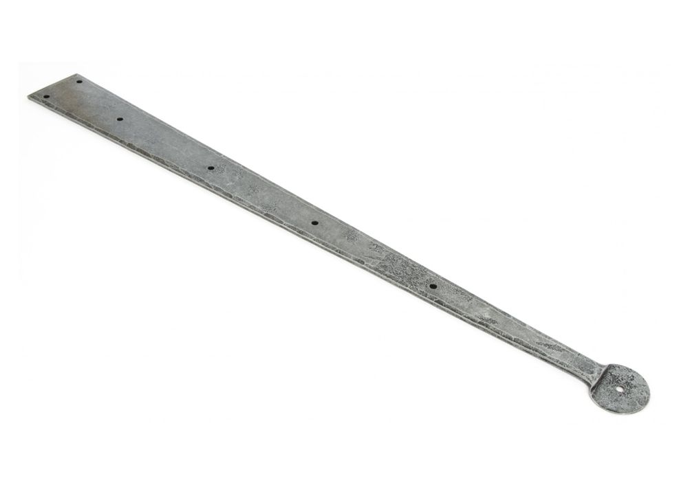 24" Traditional Blacksmith Inspired Pewter Hinge Front
