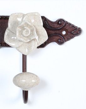 “Jacinthe” Vintage floral hooks