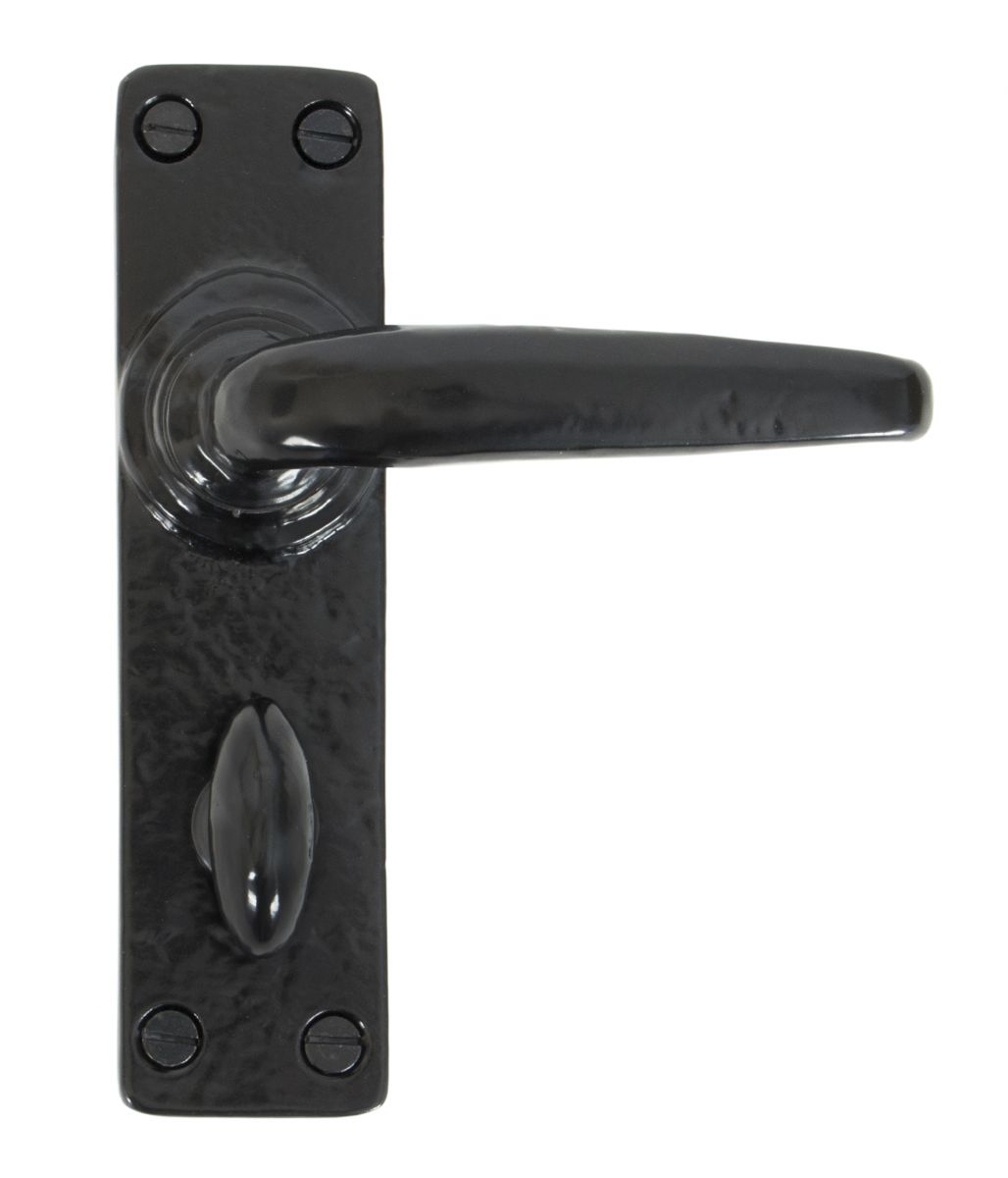 Smooth Bathroom Lever Lock Set 