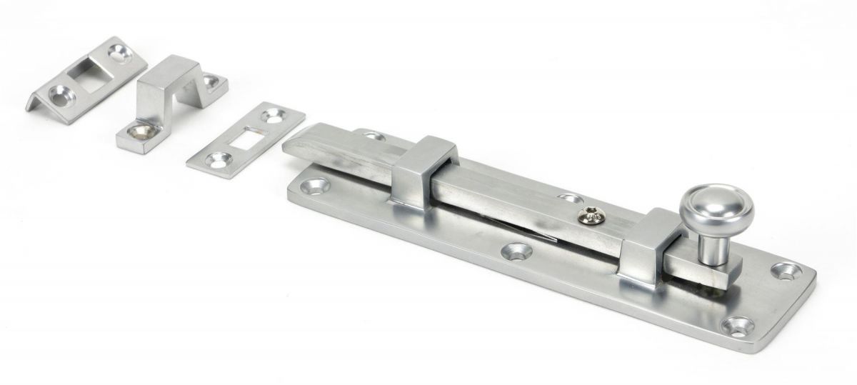 6" Universal Bolt in Satin Chrome