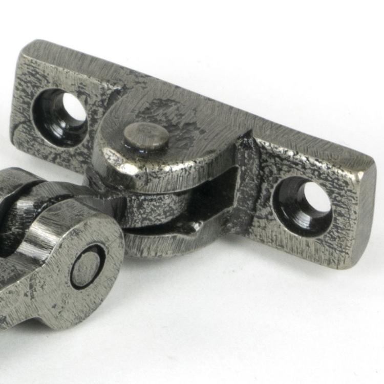 Close-Up of Fitting for 8" Pewter Three Pin Window Stay - 249mm