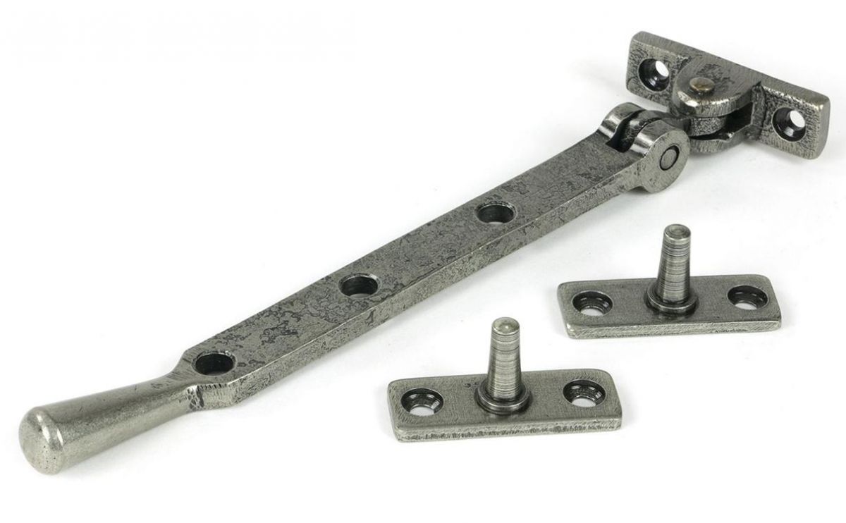 8" Pewter Three Pin Window Stay - 249mm