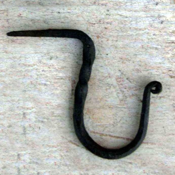 40mm Blacksmith Twisted Nail-in Coat Hook