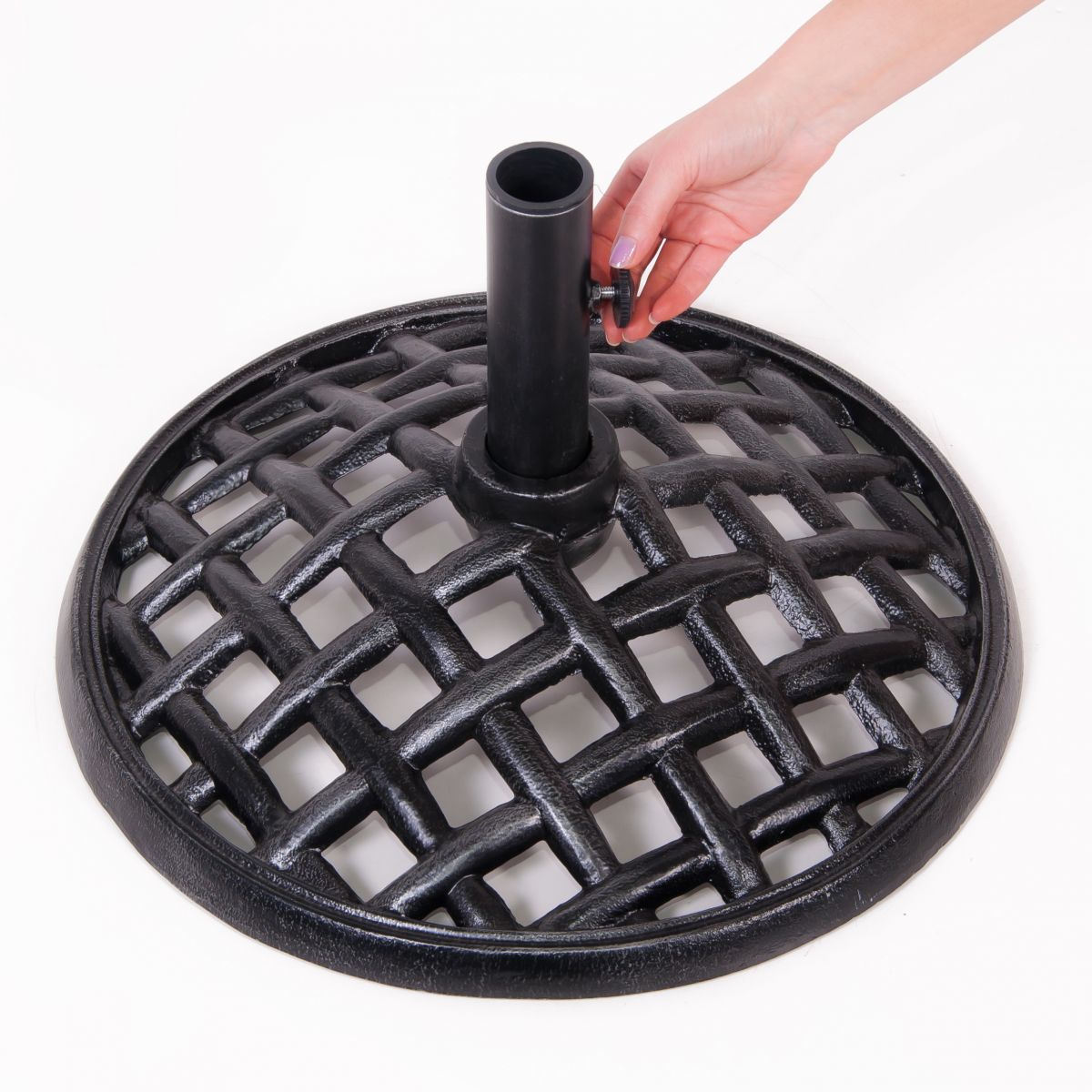 “Steady Eddy” Heavy cast iron base and support