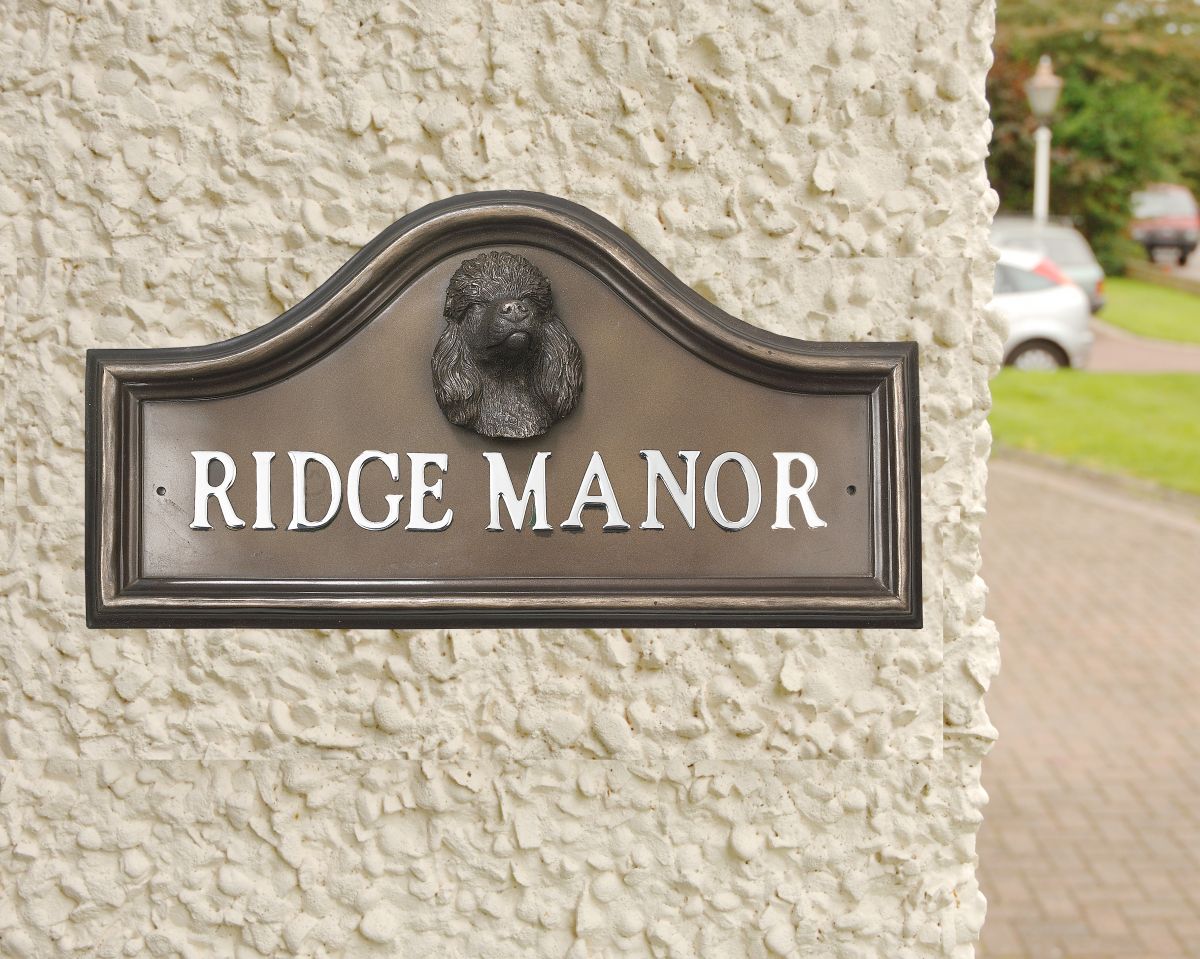 Poodle house sign