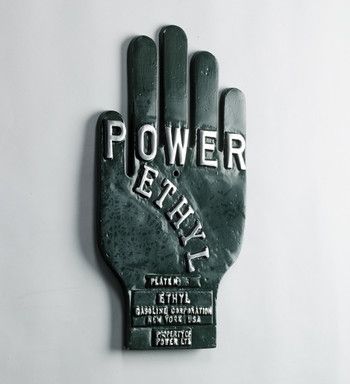 Power Ethyl enamelled Sign