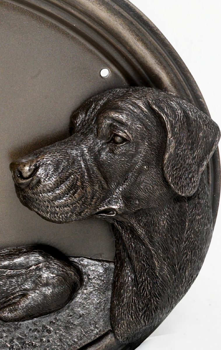 Winston Rhodesian Ridgeback Bronze Number Plaque