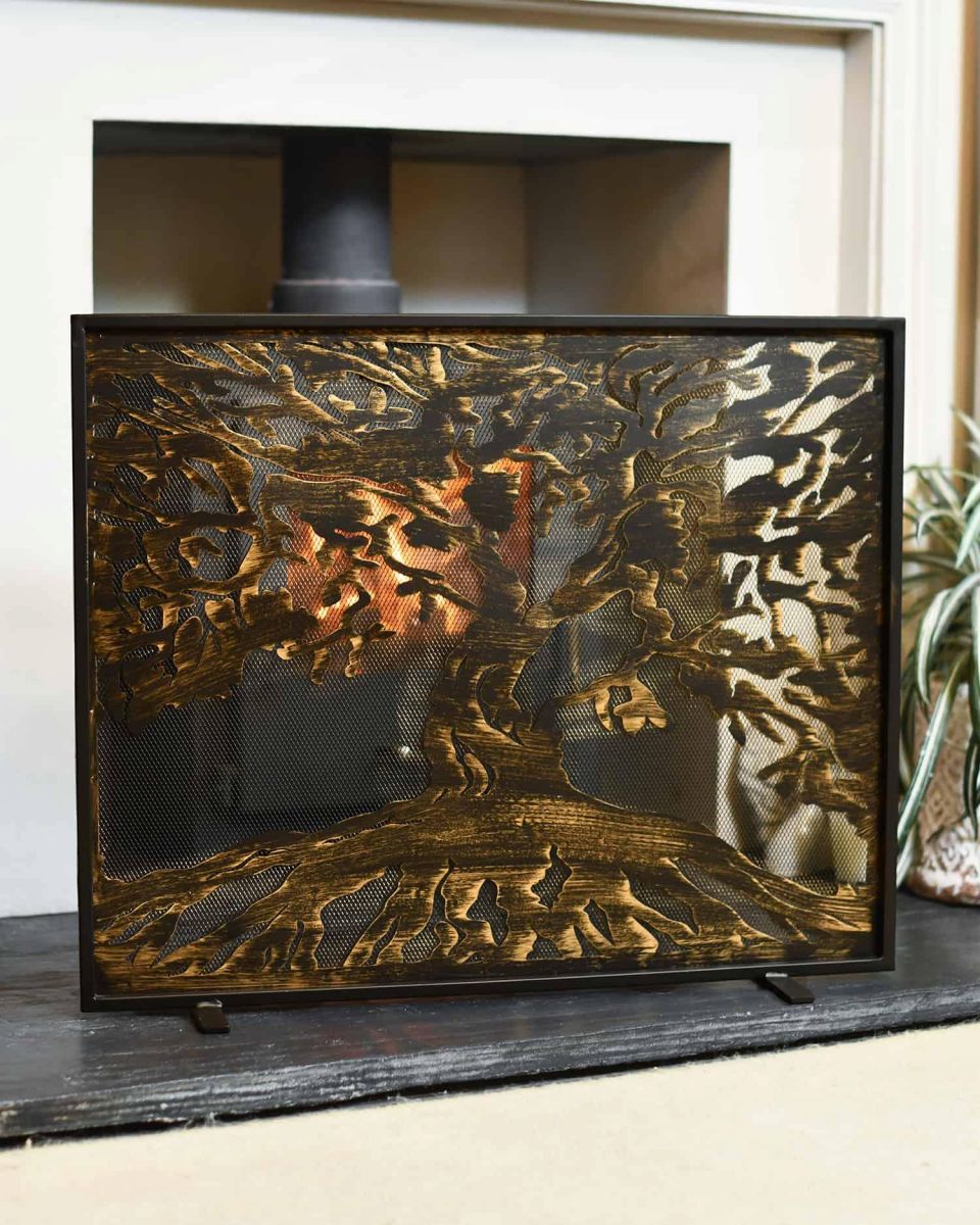 "Arbor" Tree of Life Fire Screen in Situ