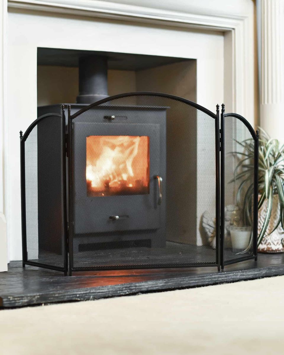 "Hampden" Black Iron Fire Guard 