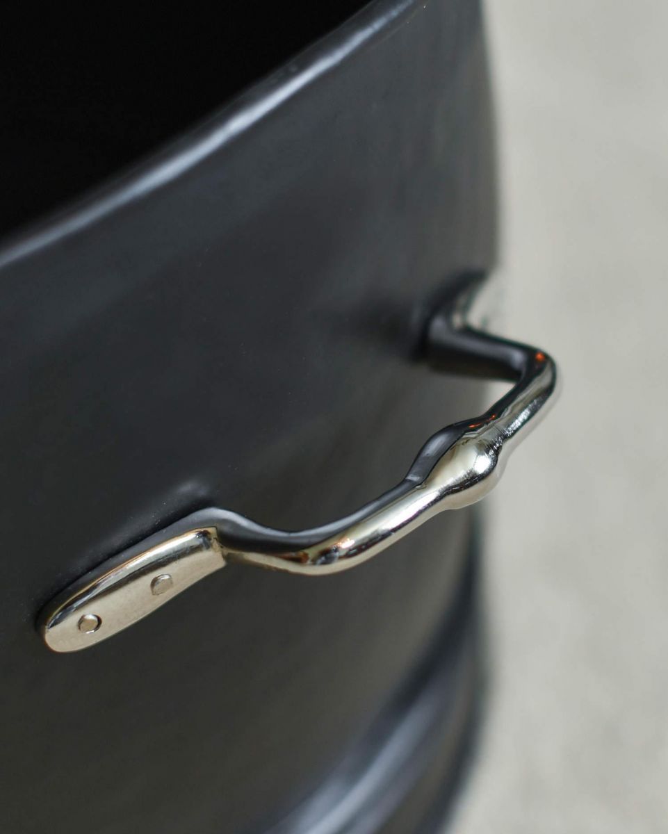 Close-Up of Polished Nickel Handles