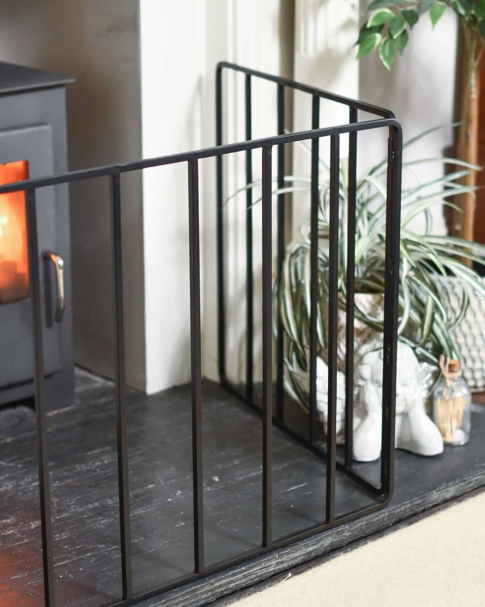 Close-Up of "Inglewood Croft" Heavy Duty Bespoke Fire Guard