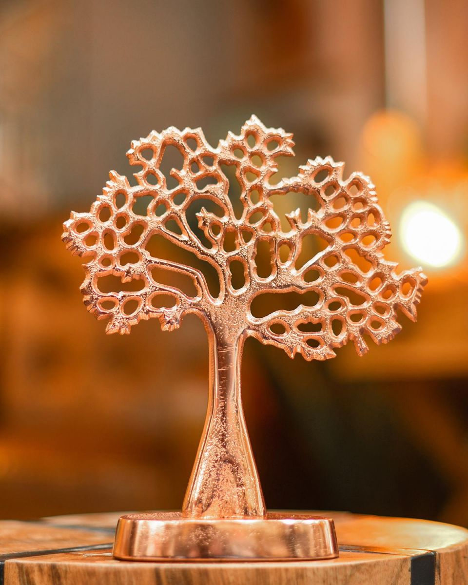 "Tree of Life" Antique Copper Ornament in Situ