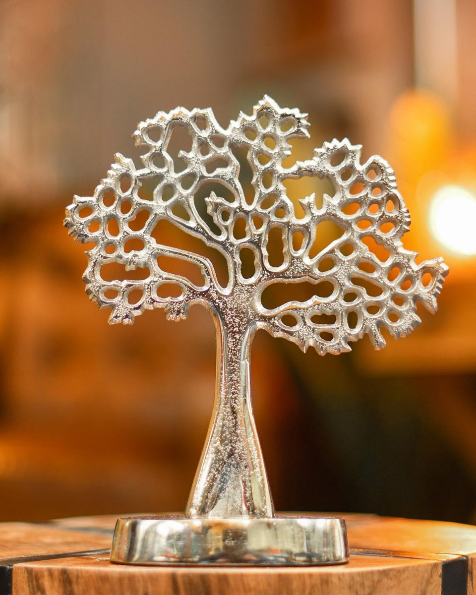 "Tree of Life" Antique Silver Ornament in Situ