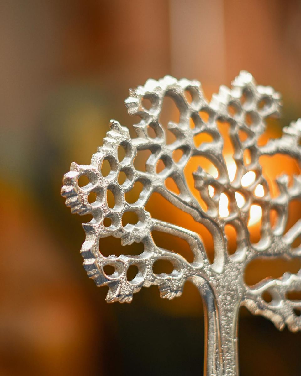 Antique Silver Finish on the "Tree of Life" Ornament 