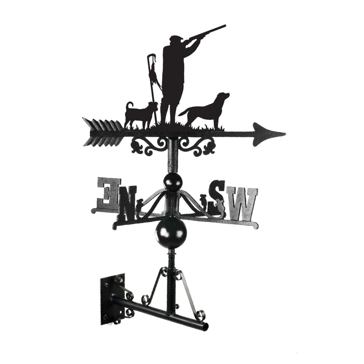 "Game Season" Jack Russel & Labrador Weathervane Mounted