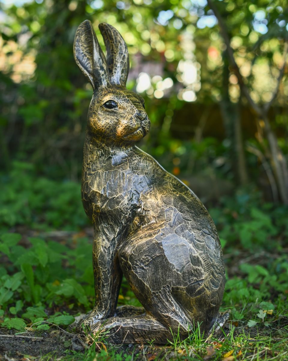 "Hawthorne" the Sitting Hare Garden Sculpture