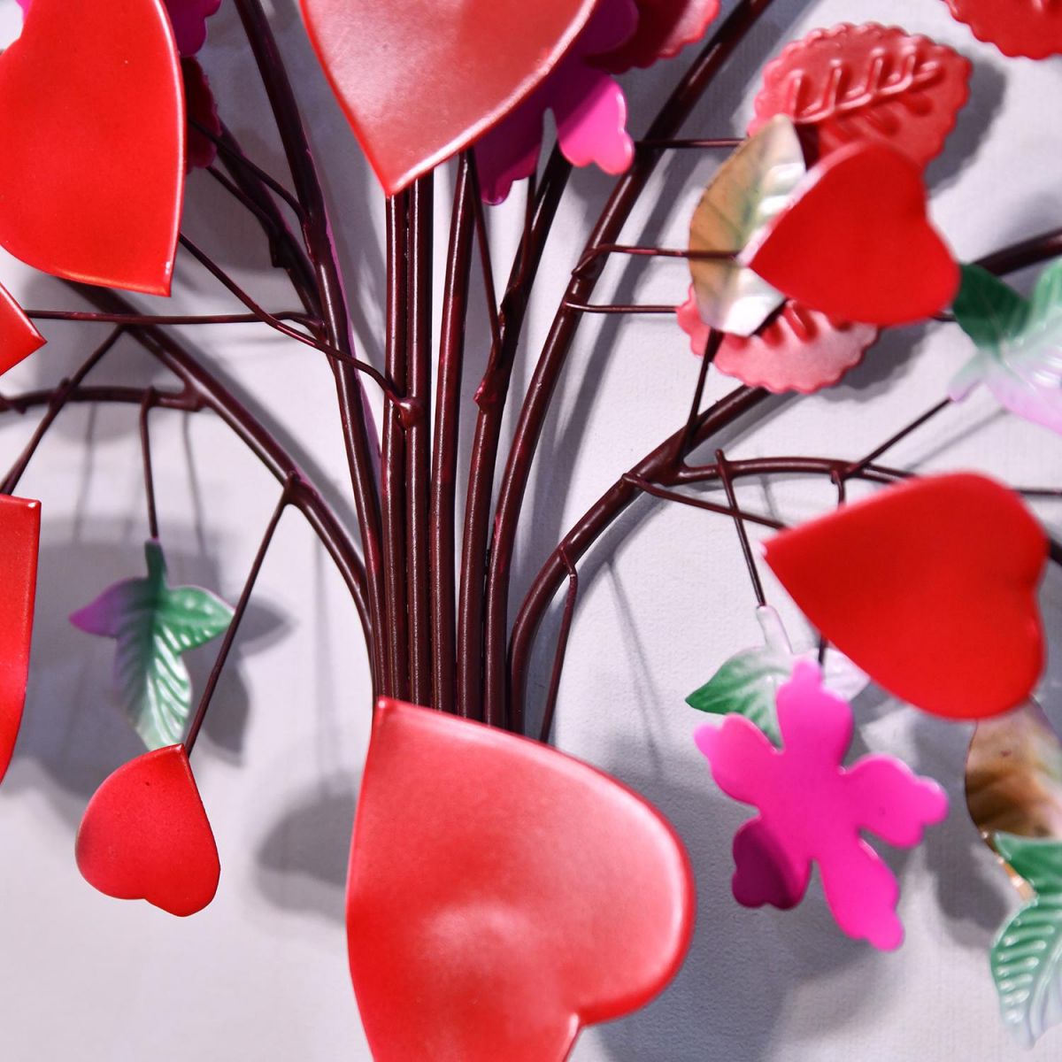 Heart Design Mixed into the Leaves of the Tree