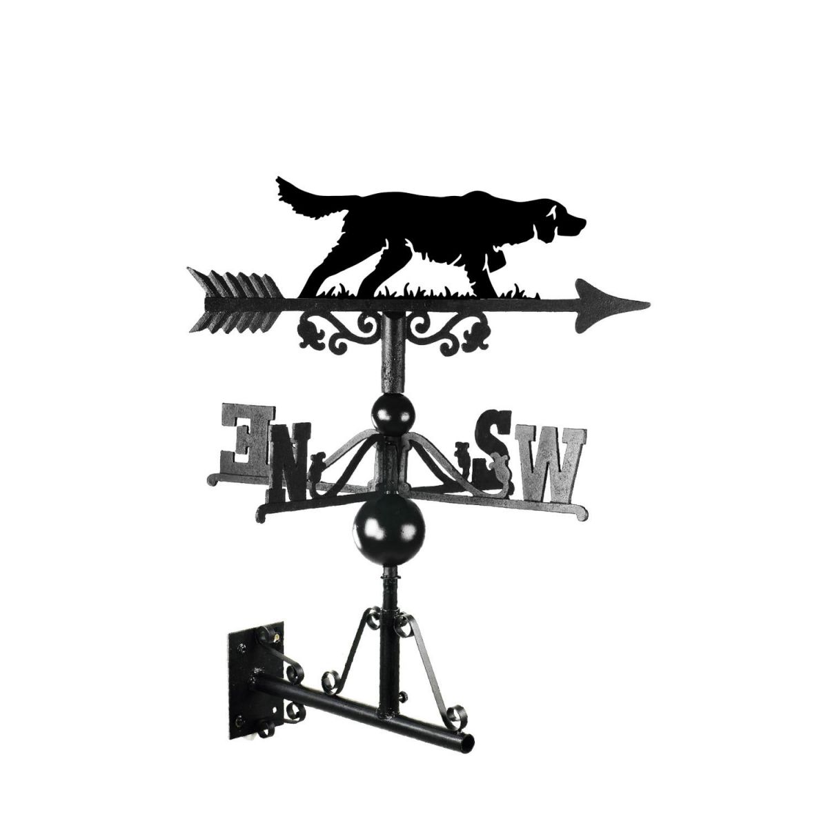  Irish setter weathervane on a white background