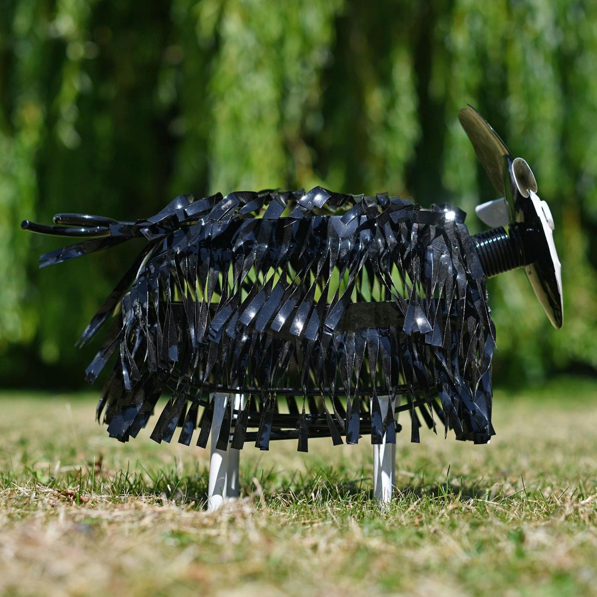 Side View of the "Jacob Just The Job" Sheep Sculpture