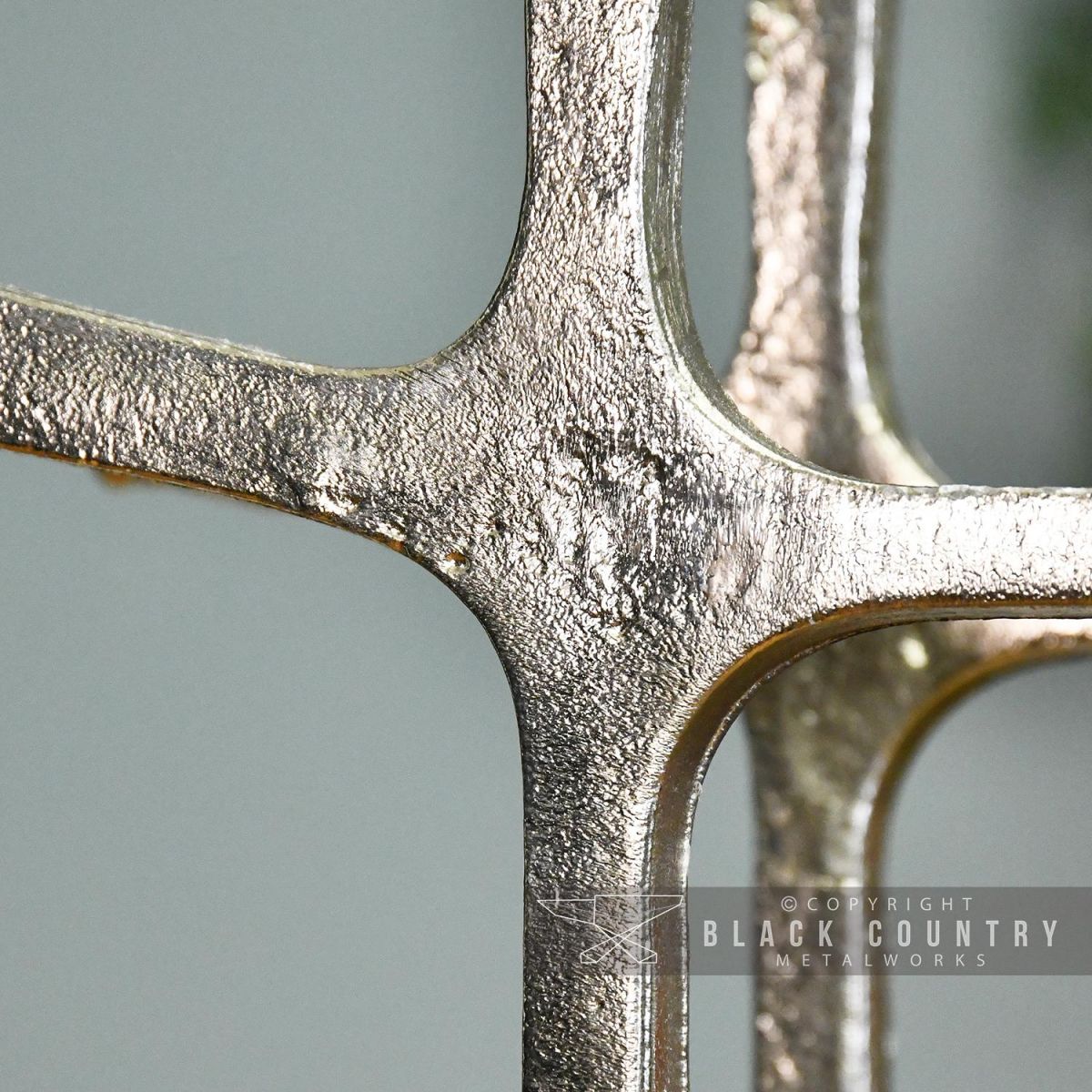 Close-up of the Antique Nickel Finish