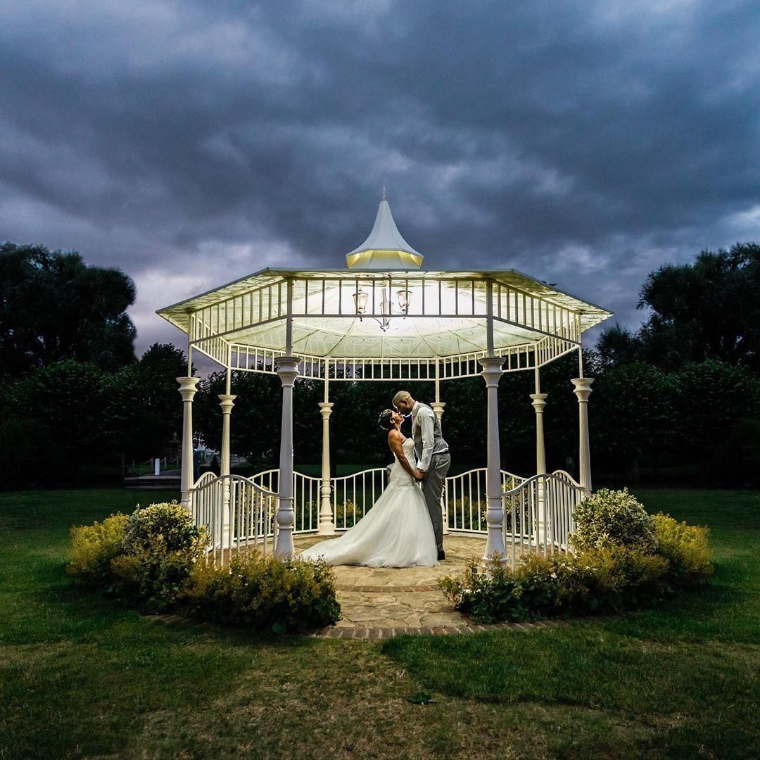 Customer photograph of the "Lady Leticia" Bandstand Gazebo in Use For a Wedding - Leah Vanzyl photography