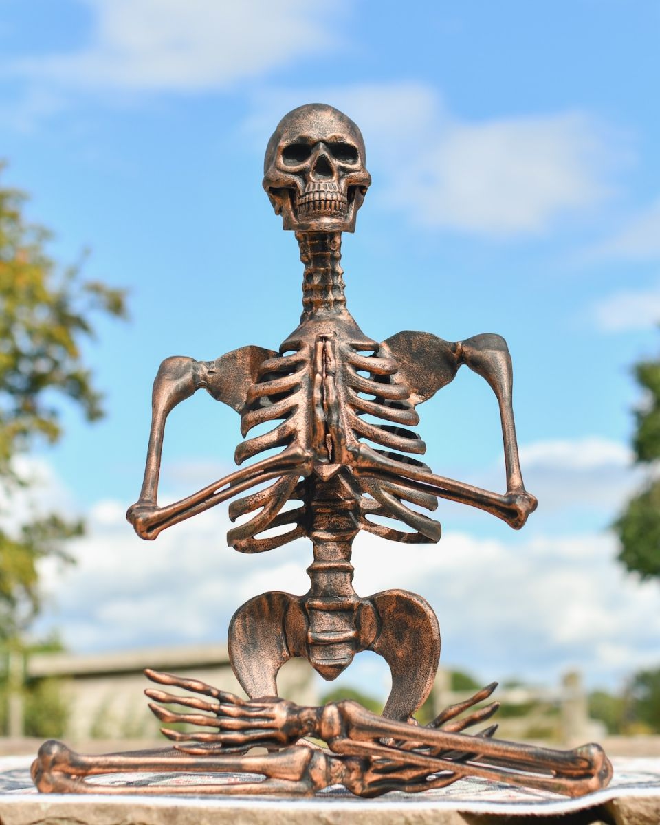"Maurice" the Meditating Skeleton - Copper