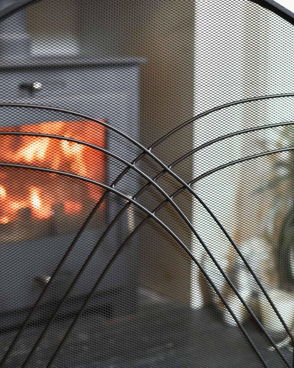 Close-Up of “Maynall Manor” Three Fold Arched Fire Guard