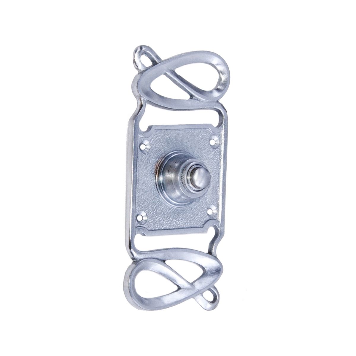 “Maytree Avenue” Satin Chrome Swirl Pattern Bell Push