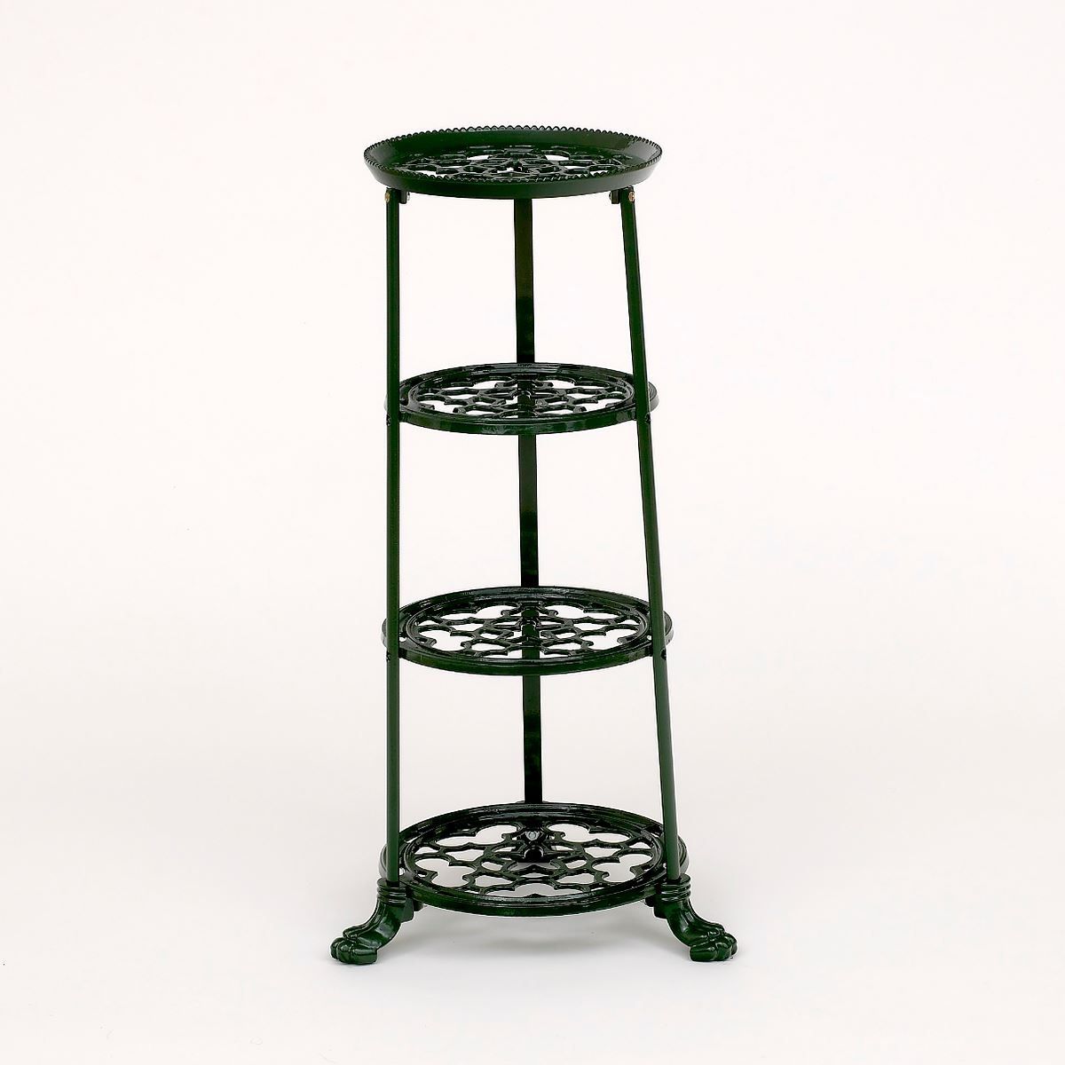 Green Cast Iron Pot and Pan Rack