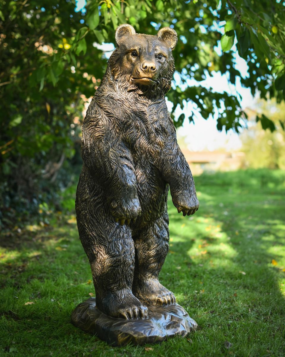 "Quentin" Bear Garden Sculpture