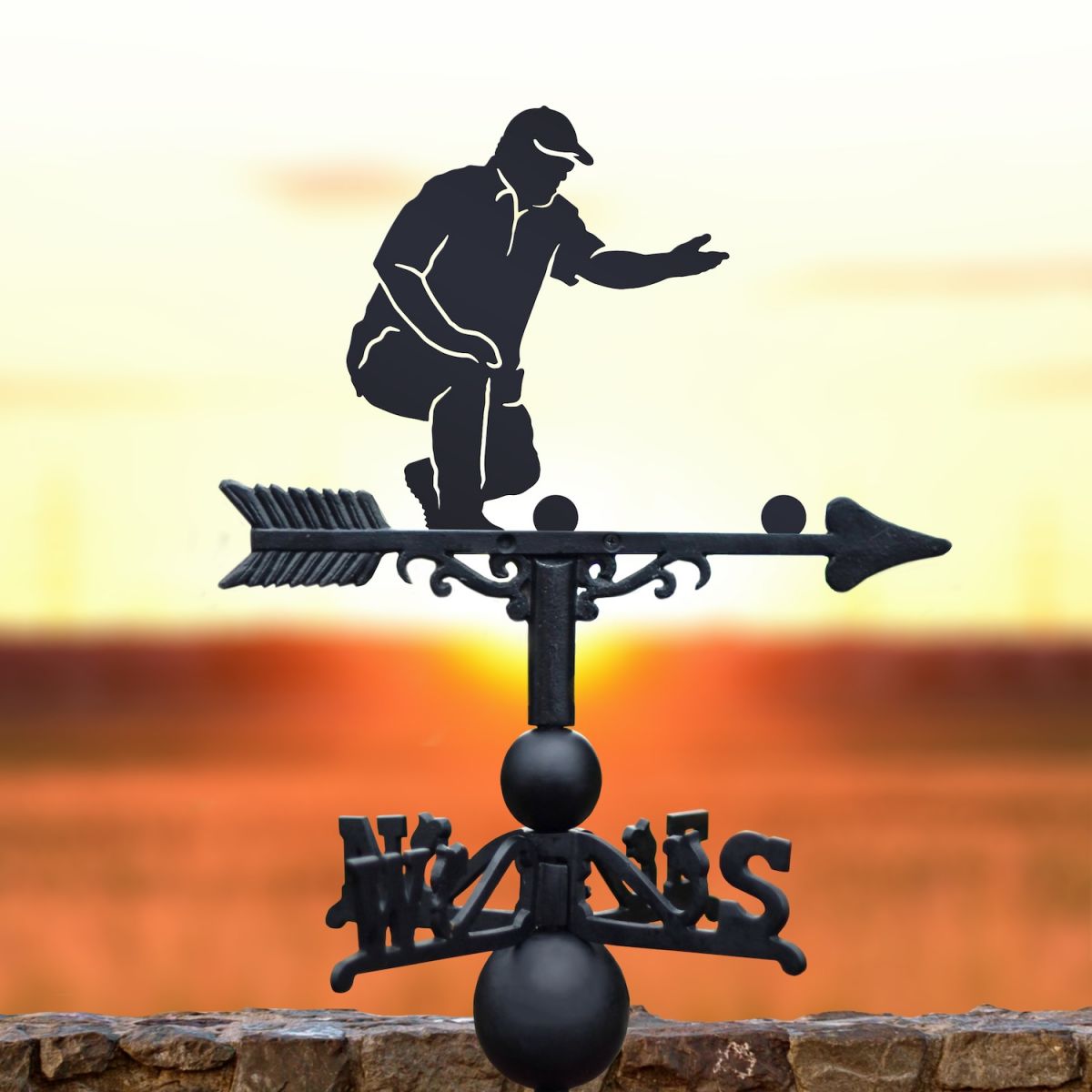 "The Bowler" Cast Iron & Steel Weathervane