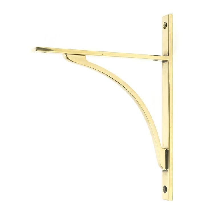Aged Brass "Appleton" Traditional Arched Shelf Bracket - 260mm x 200mm