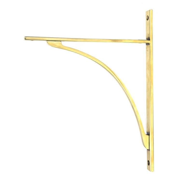 Aged Brass "Appleton" Traditional Arched Shelf Bracket - 314mm x 250mm