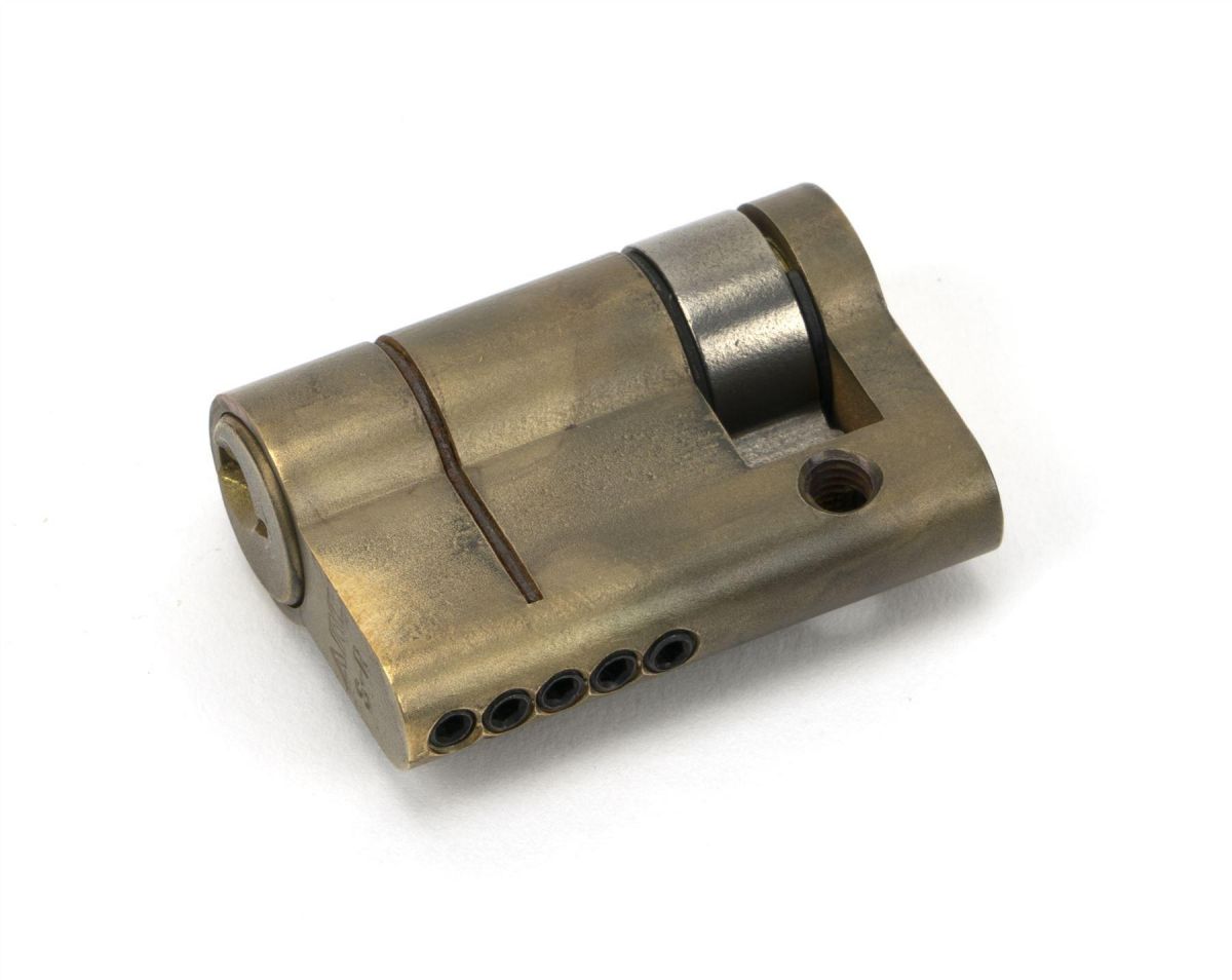 Aged Brass 5-Pin Single Cylinder