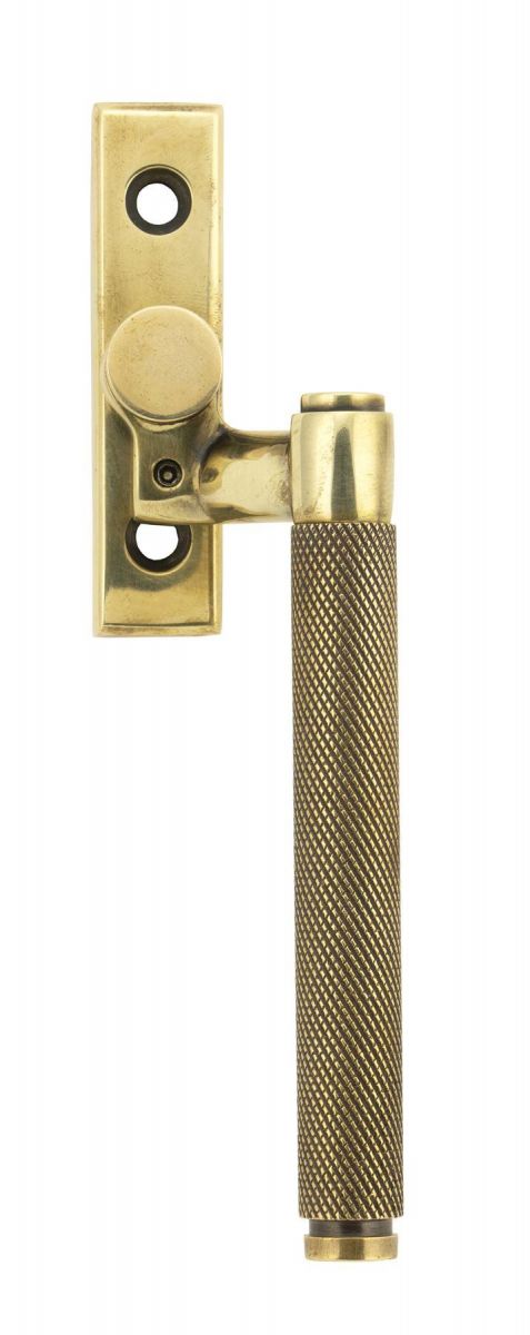 Aged Brass Espag Window Handle - Right Handed