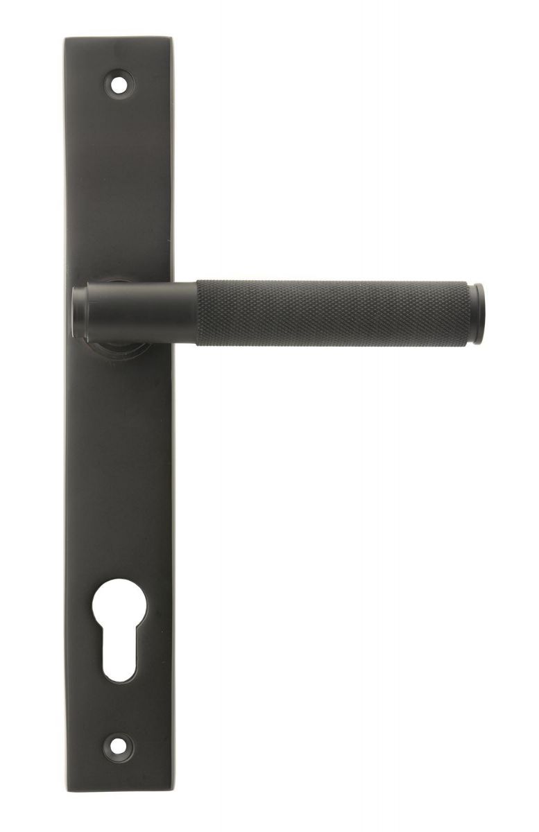 Aged Bronze Slimline Espag Lever Door Handle Front