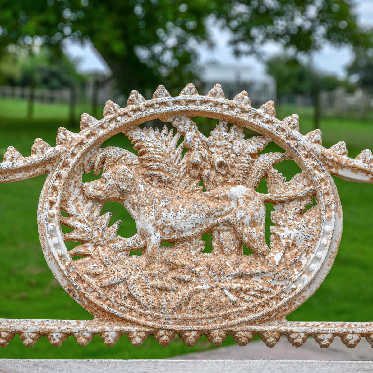 View of the Design on the Back of the Bench