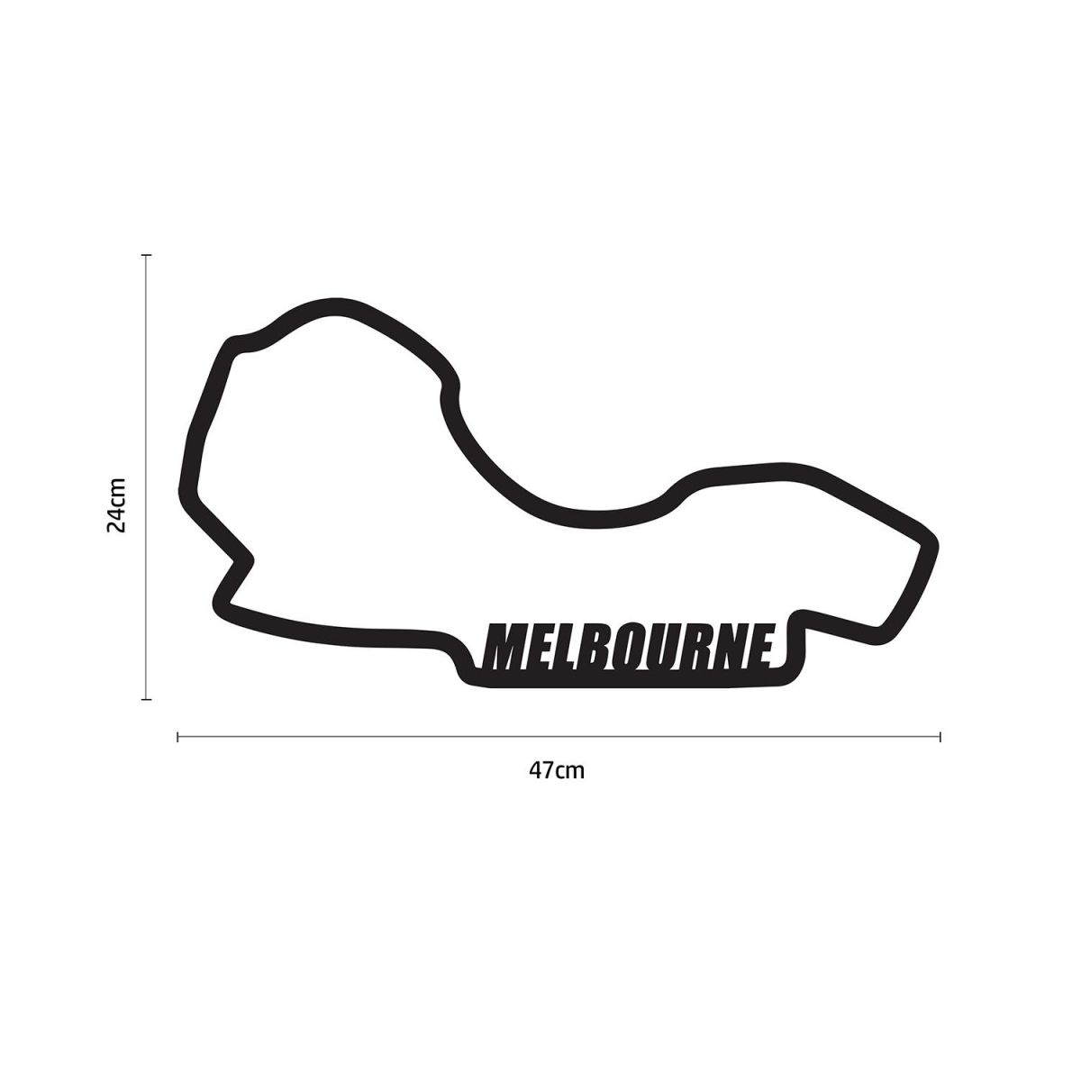 Albert Park Grand Prix Circuit Wall Art Dimensions 