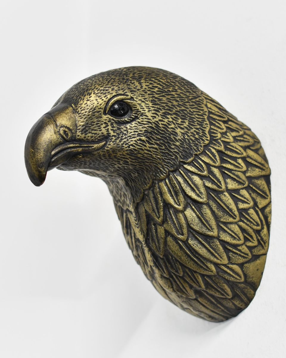 Black & Gold Eagle Wall Bust