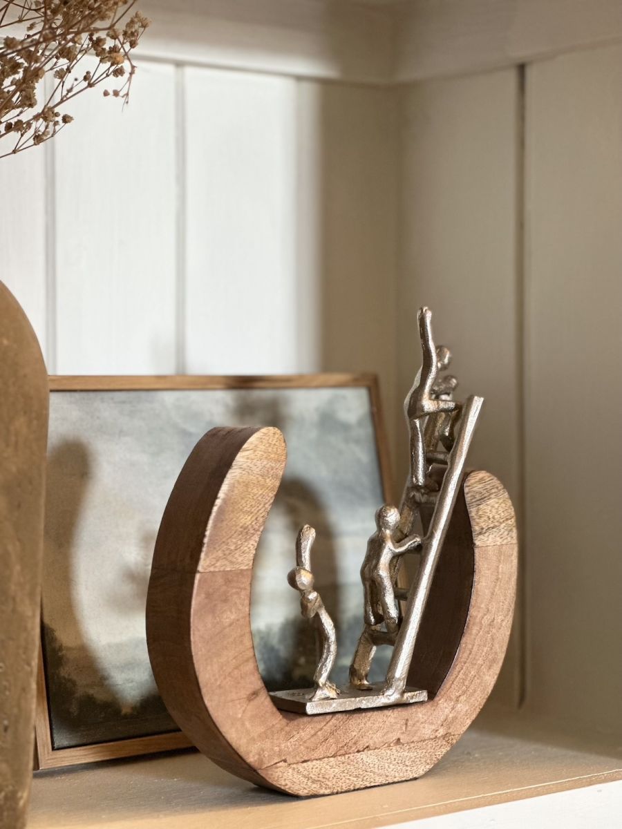 Angled view of home decor accessories
