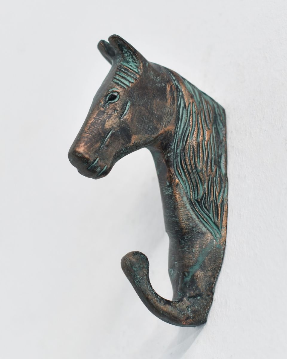Verdigris Horse Hook