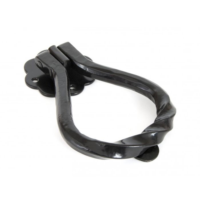 "Annora" Pear Shaped Door Knocker in Black