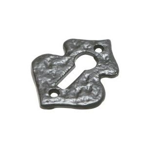 Antique Black Iron Escutcheon / Key Hole Cover