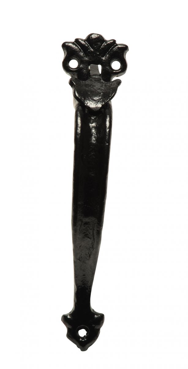 Antique Black Malleable Iron Gothic Style Suffolk Thumb Latch Set