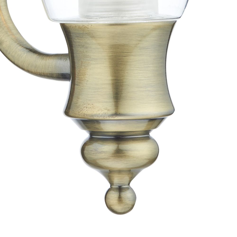 Antique Brass Old Style Gas Lamp Bathroom Wall Light